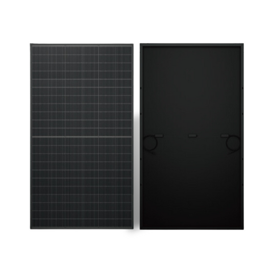 Maple Leaf 520W Monofacial Panel - N-type TOPCon Full Black Solar Module | W/ 10-30% Additional Energy | Black Aluminum Frame| IP68 Rated | Mc4 Connectors