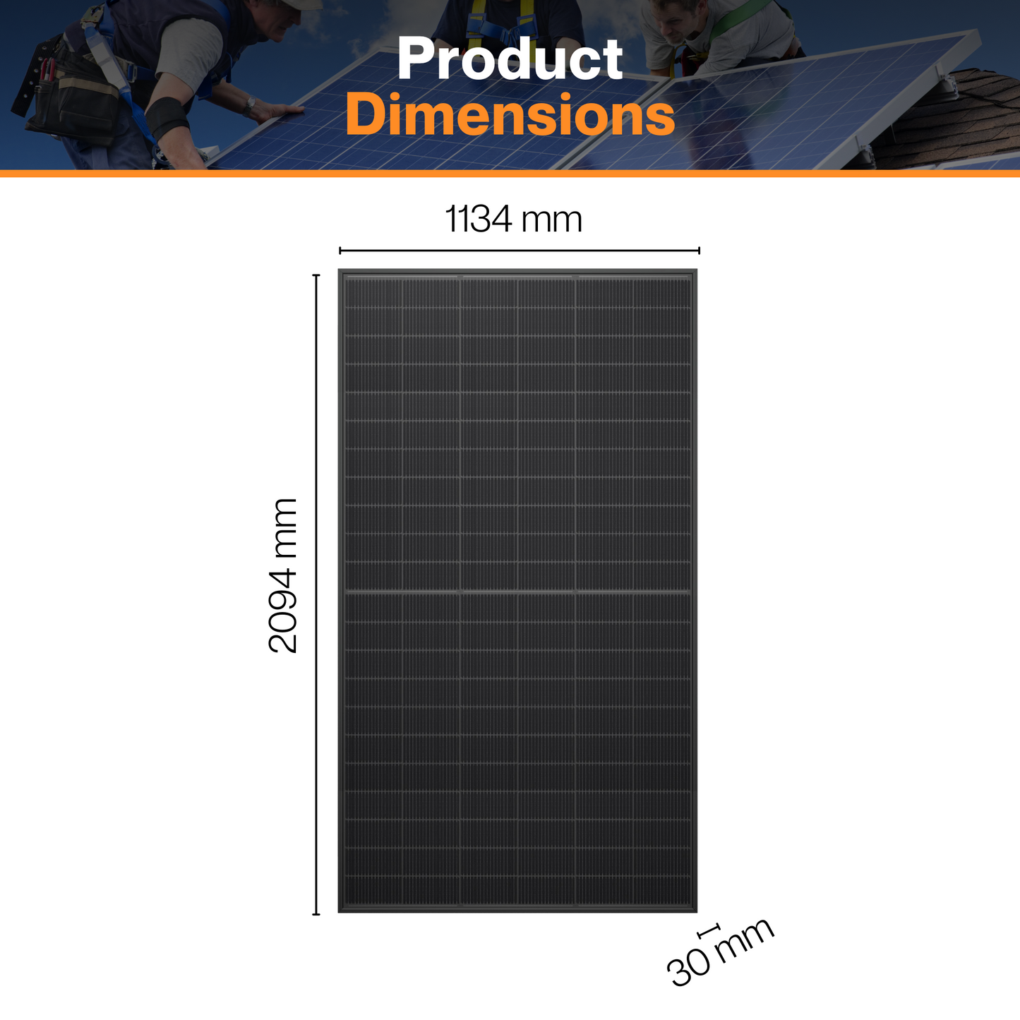 Maple Leaf 520W Monofacial Panel - N-type TOPCon Full Black Solar Module | W/ 10-30% Additional Energy | Black Aluminum Frame| IP68 Rated | Mc4 Connectors