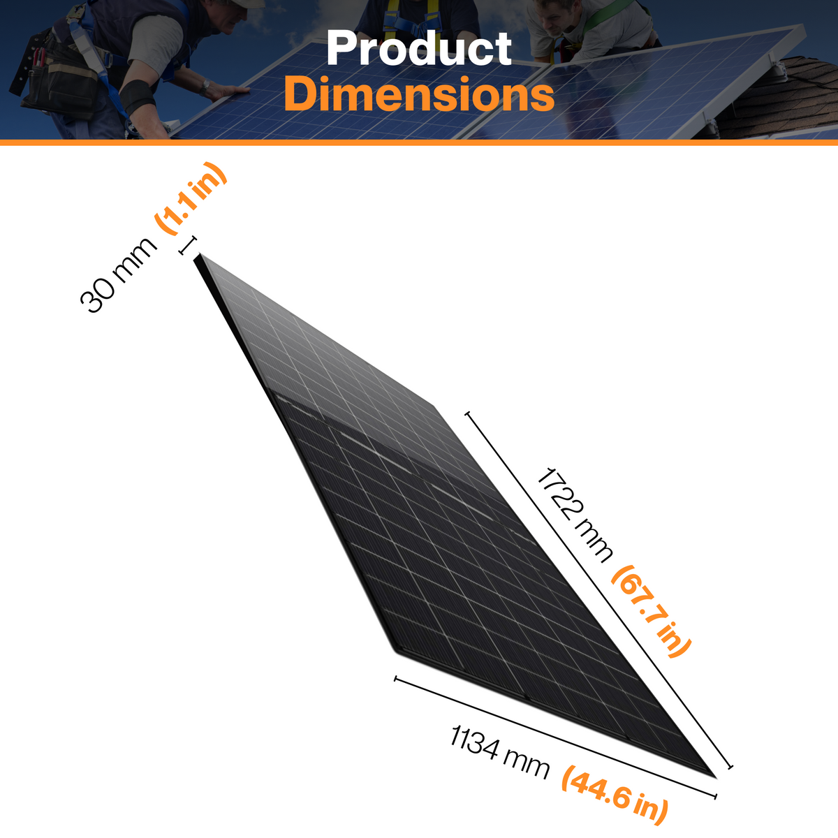 Maple Leaf All Black Bifacial Solar Panel 430W - W/ N-type Mono Cells ...