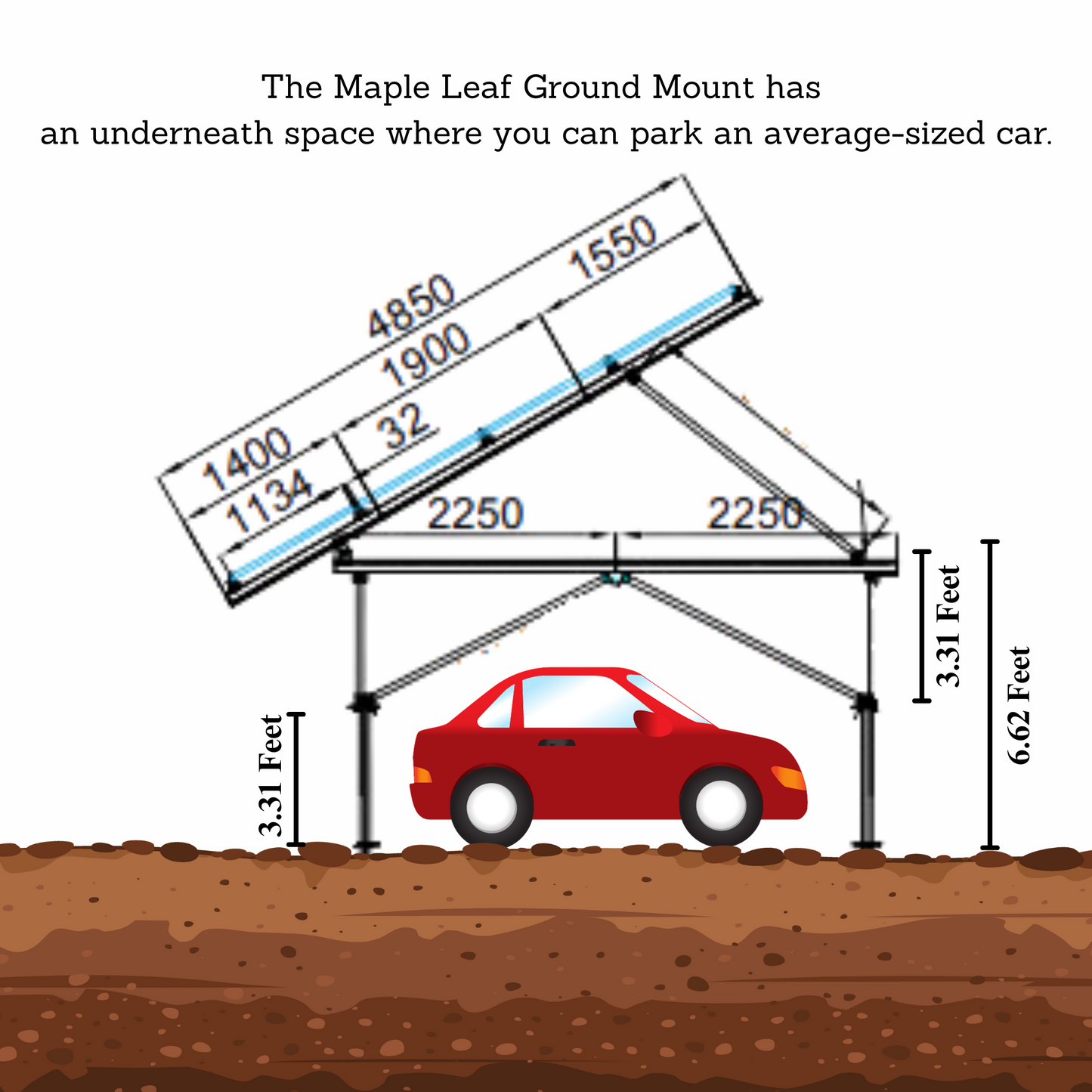 Maple Leaf Power Systems 8 Panel Solar Ground Mount