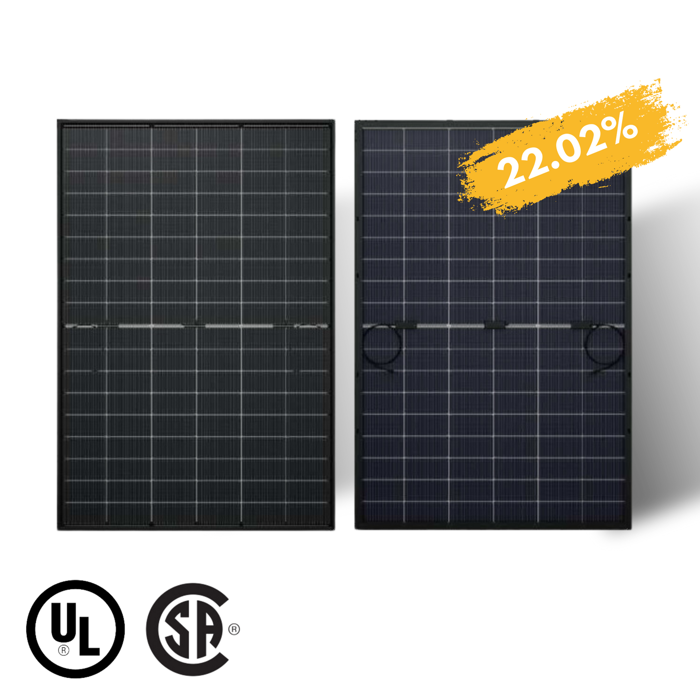 Maple Leaf All Black Bifacial Solar Panel 430W - W/ N-type Mono Cells - IP68 Junction Box And IP67 MC4 Cable- 25 Years Warranty