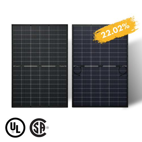 Maple Leaf All Black Bifacial Solar Panel 430W - W/ N-type Mono Cells - IP68 Junction Box And IP67 MC4 Cable- 25 Years Warranty