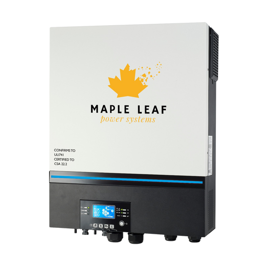 Maple Leaf 6500EX-48 Off Grid Solar Inverter 250 VDC - 48v 110vac / (2 Units For 220vac) Dual MPPT Solar Charger 120A [CSA Approved]