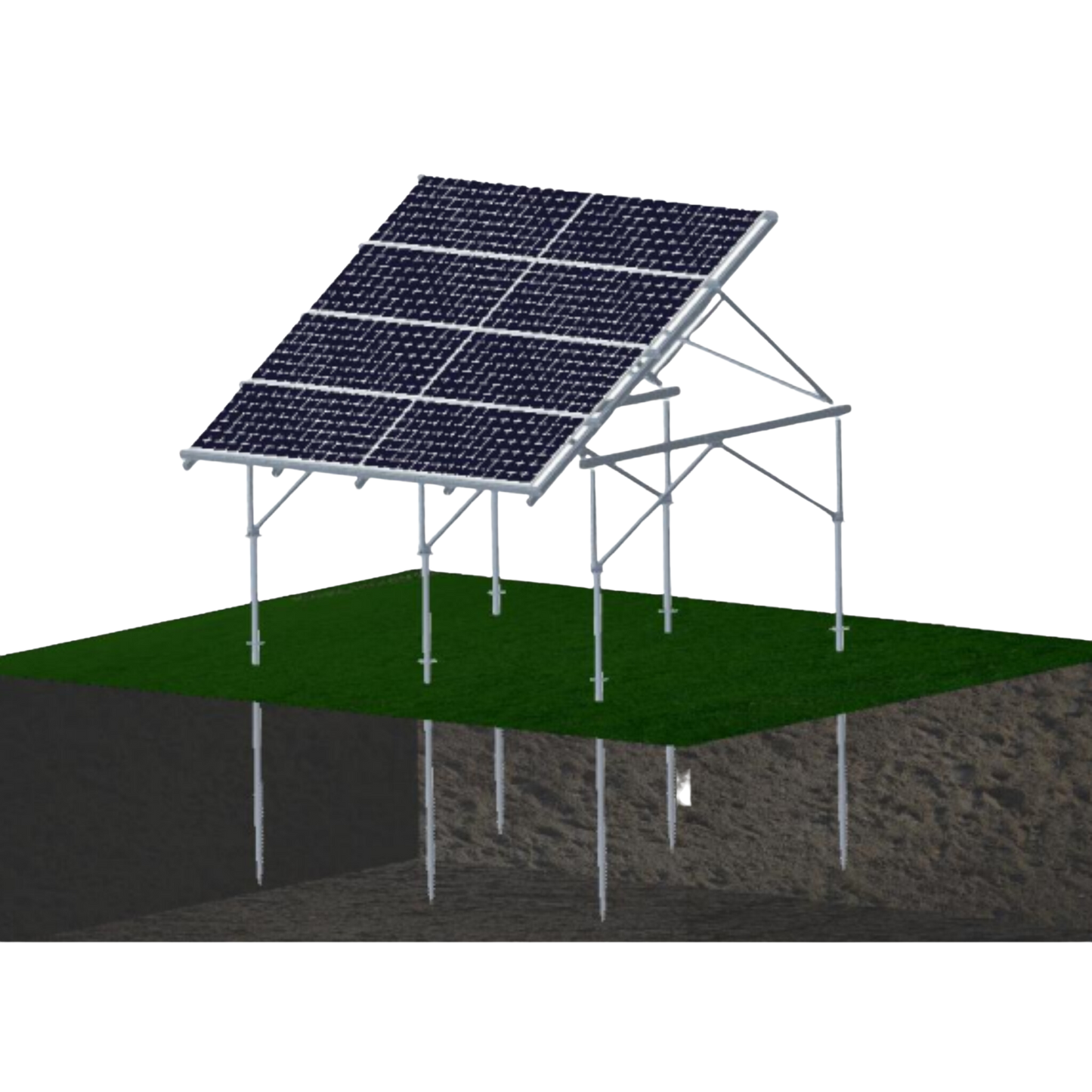 Maple Leaf Power Systems 8 Panel Solar Ground Mount