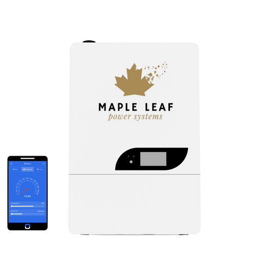 Maple Leaf Powerwall 48V100AH Battery - 10 Year Warranty Home Back Up Battery Bank | UL Approved ESS Solution | CSA recognized UL1973, UL9540A Approved